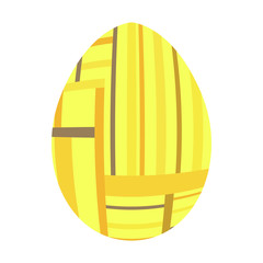 Isolated easter egg on a white background, Vector illustration