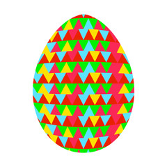 Isolated easter egg on a white background, Vector illustration