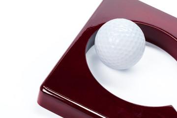 golf equipment isolated on white