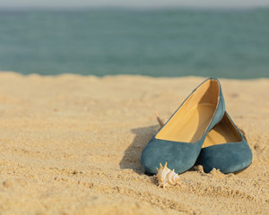 Blurry photo - sea concept. Relax on the beach.