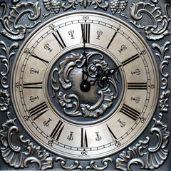 Old clock displaying the time for summer time daylight savings