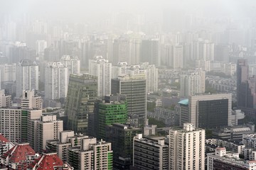 Obraz premium Heavy Smog in Beijing