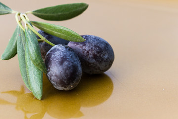 Fresh raw olives