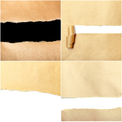 torn paper, space for copy