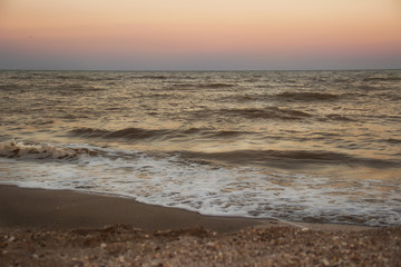 Fototapeta na wymiar Sonnenuntergang auf dem Meer
