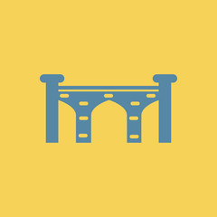 Brick Bridge Arch Architecture Building Monument vector illustration