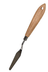 Palette knife for сreativity, isolated on white background
