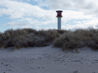 Der Leuchtturm von Heidkate an der Ostsee