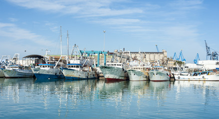 Fototapeta na wymiar Il porto di Ancona