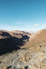 Dry rock mountainous desert.