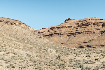 Dry rock mountainous desert.