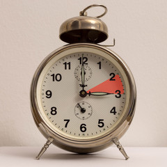 Retro Wecker Zeitumstellung Sommerzeit Winterzeit