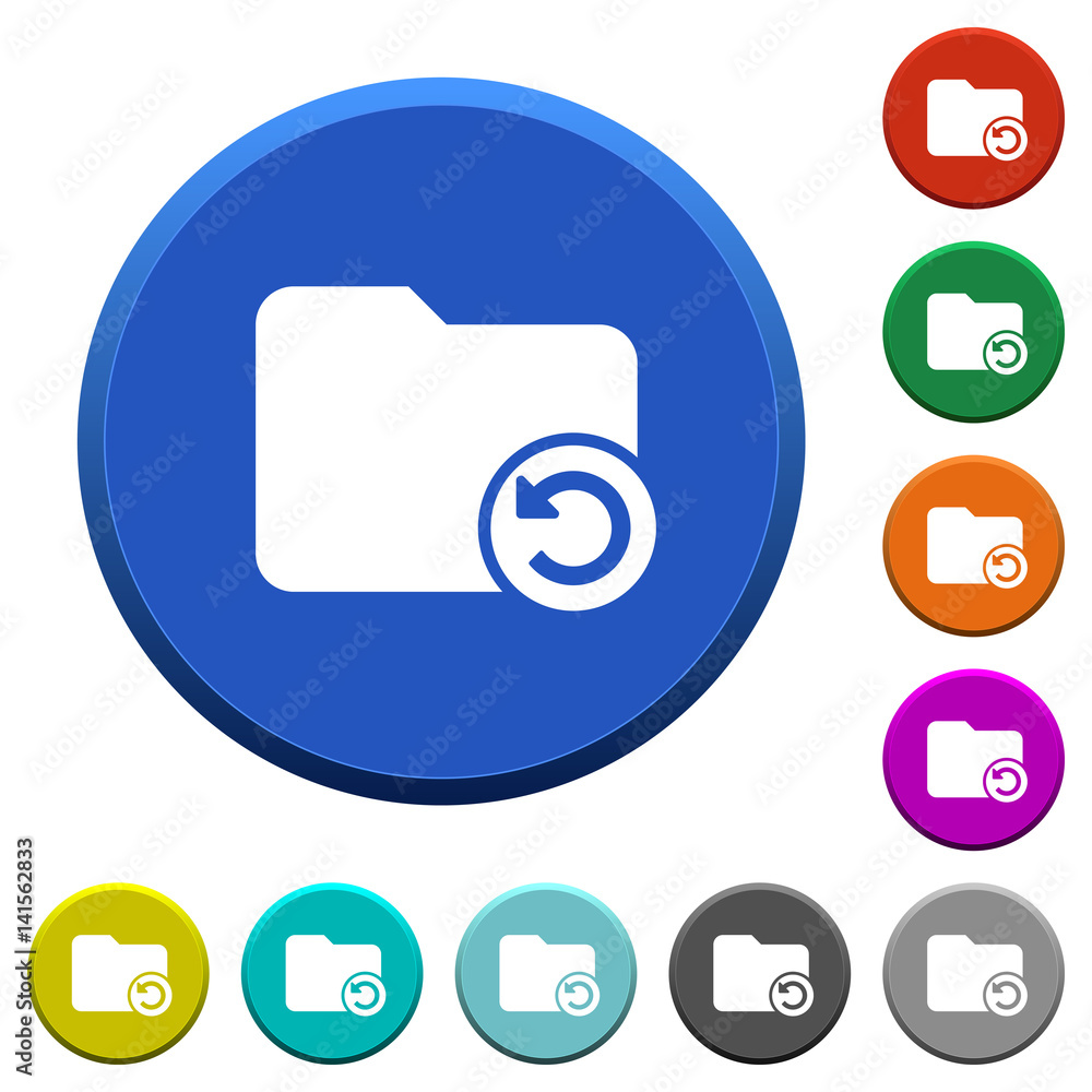 Poster undo folder operation beveled buttons