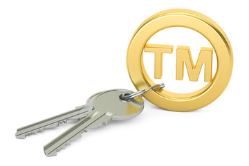 Trademark concept, 3D rendering