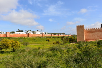 Fototapeta na wymiar Totenstadt Chellah in Rabat - Marokko