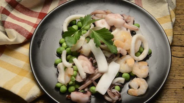 Sea salad Ensalada de mariscos Insalata di mare Meeresfr&uuml;chtesalat Fruits de mer salade M&oacute;n salad hải sản салат из морепродуктов Sałatka z owoc&oacute;w morza 海鲜沙拉 سلطة المأكولات البحرية 