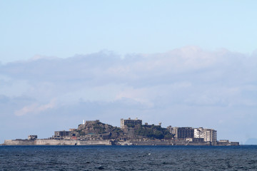 Gunkan jima (battleship island) in Nagasaki, Japan