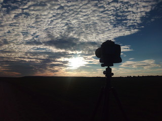 Fotografiando atardecer