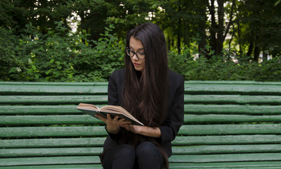 Young girl with book