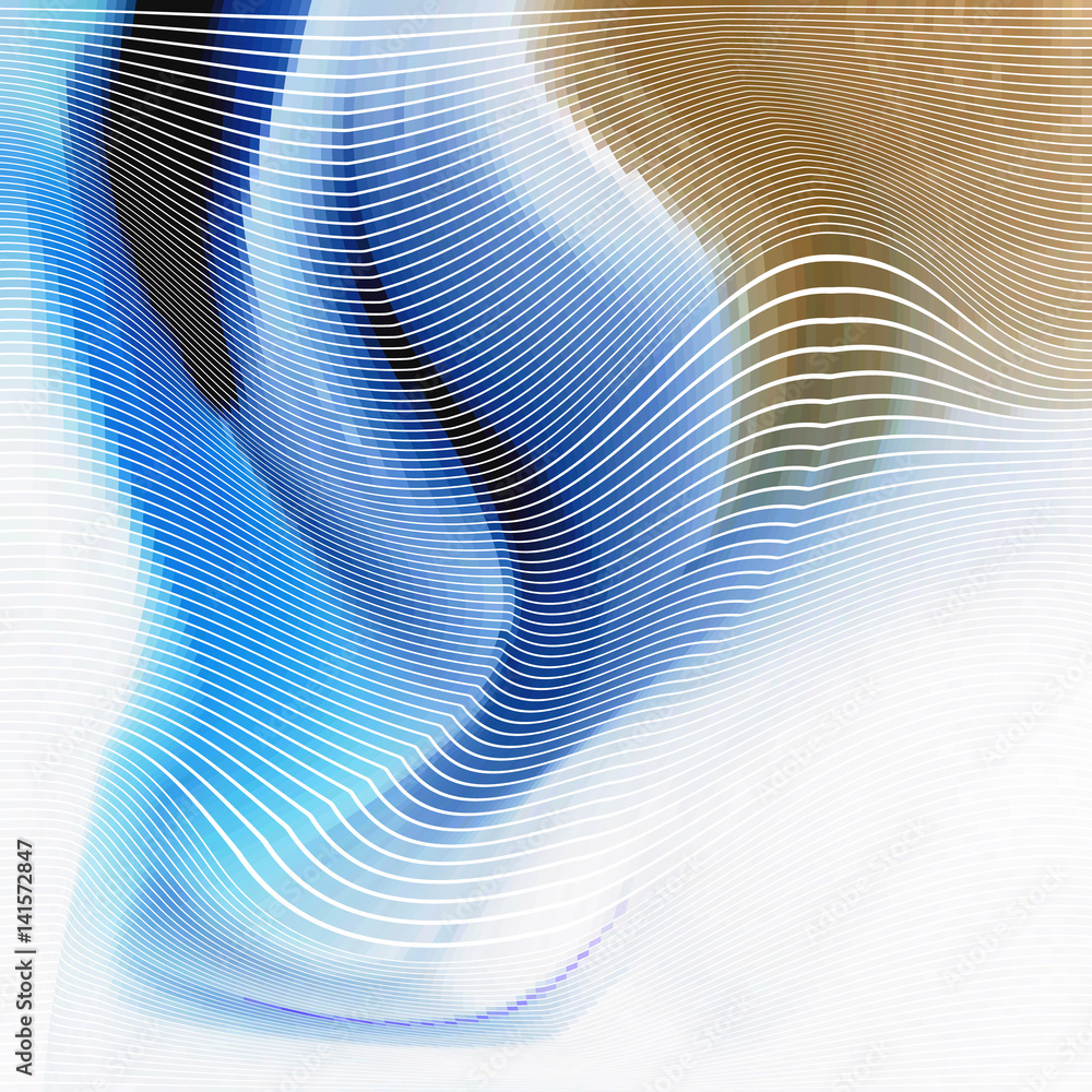 Fototapete glitch abstract background with distortion effect, random wave color lines for design concepts, post