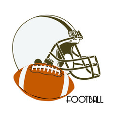 american football sport icon vector illustration design