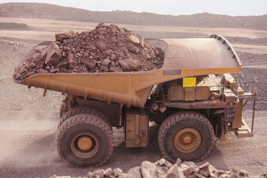 Mining Activity, mining dump truck