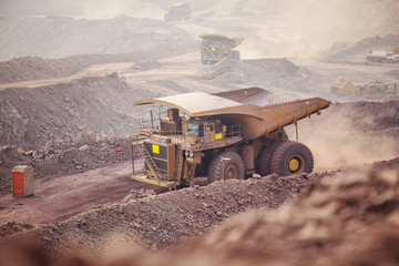 Mining Activity, mining dump truck