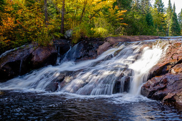 Fototapeta na wymiar Waterfalls at fall