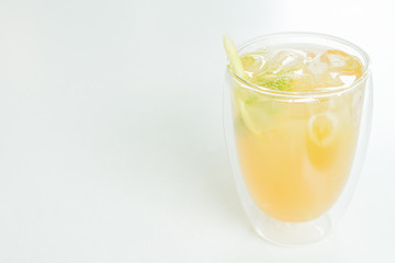 Iced lemon glass