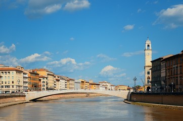 Obraz premium Pisa Italy bridge