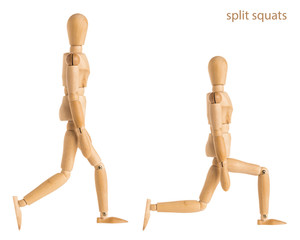 split squats pose