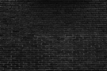 black brick wall pattern background