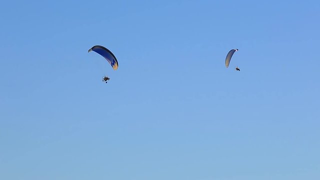 two glider in the sky