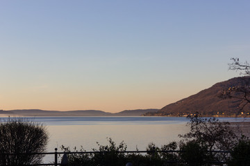 lago maggiore coast sunrise verbania