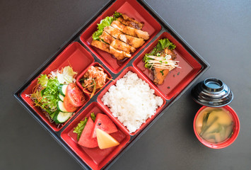 teriyaki chicken bento set