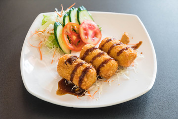 Fried Potatoes with Tonkatsu Sauce