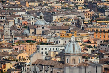 Fototapeta na wymiar Rome city panoramic view