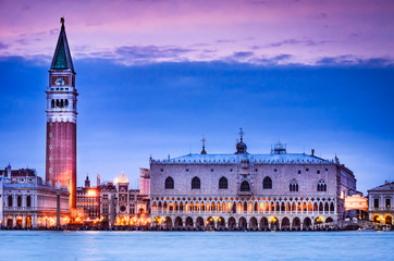 Plakat Campanile and Palazzo Ducale, Venice
