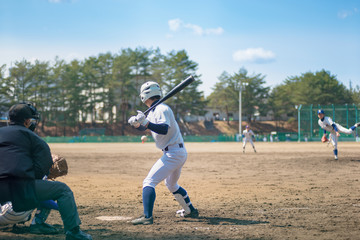 高校野球試合風景