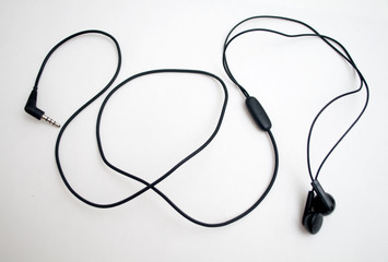 Ordinary black headphones