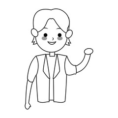 young man cute cartoon icon image vector illustration design 