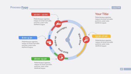 Clock Infographic Diagram Slide Template