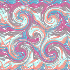Fototapeta na wymiar Abstract seamless pattern of paint strokes