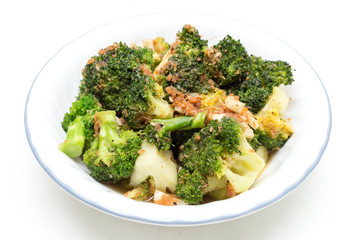 Home Cooked Meal, Fried Broccoli with Oyster Sauce