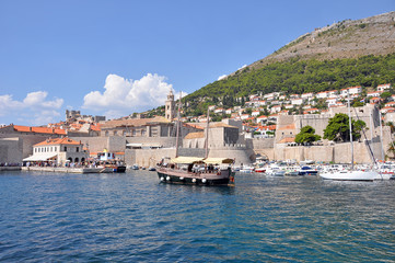 Fototapeta na wymiar Croatia. The view of the city of Dubrovnik