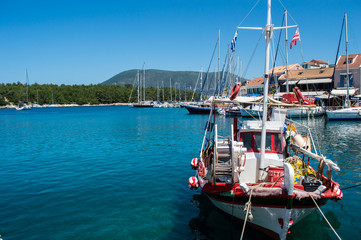 Traditional greek fishing vessel