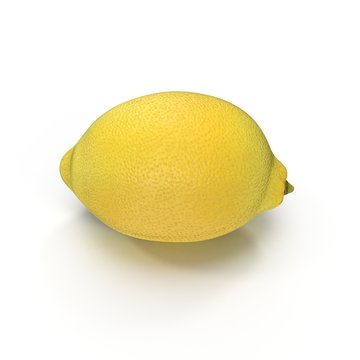 Lemon isolated on white. 3D illustration