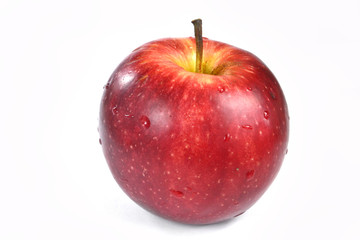 Apple on white