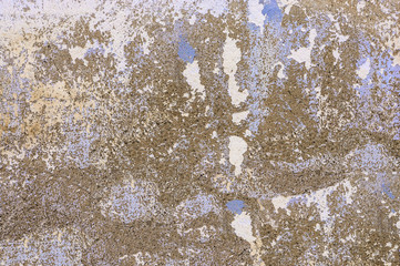 Abstract painted cracked grunge concrete old wall texture background