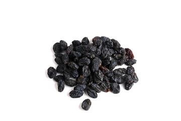 Raisins isolated on white background